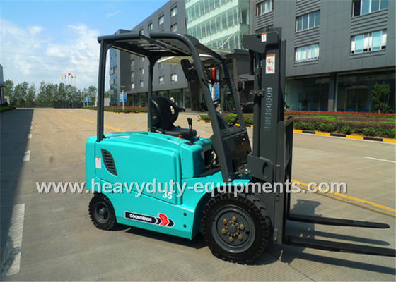 China 130mm Free Lift Electric Battery Powered Lift Truck SINOMTP High Strength Integral Hood supplier