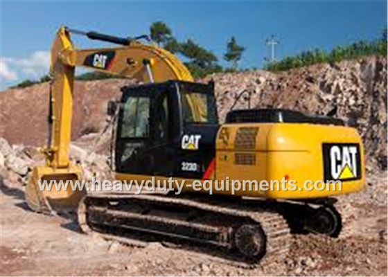 China midsize excavator, CAT brand with 1.3m³ bucket capacity, 323D2L, 116KW net power supplier