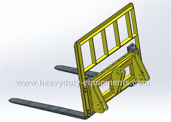 China 1.25m quick coupler pallet fork with ISO standard and 2365mm max.dumping supplier