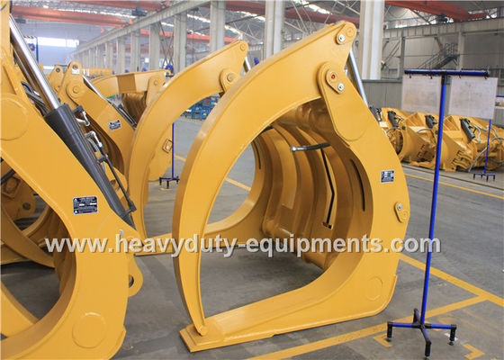 China Construction Equipment Parts Tractor Log Grapple Single Clamp Above Type 1028Kg Attachment Weight supplier