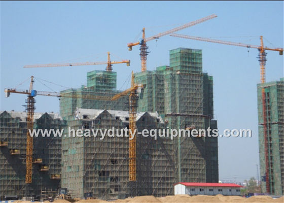 China Tower crane with free height 50m and max load 10 T with warranty for construction supplier