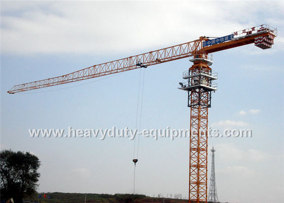 China Tower crane with free height 77m for max load of 25 tons equipped a hydraulic self raising mechanism supplier