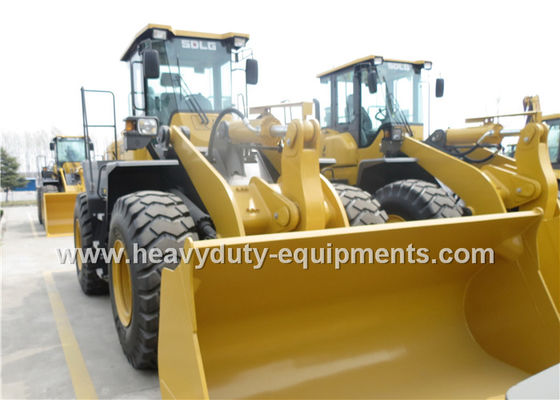 China Heavy Duty Axle 5 Ton Wheel Loader DDE Engine With Snow Blade / Air Conditioner supplier