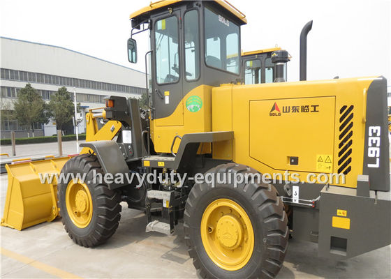China SDLG LG933L wheel loader fixed shaft transmission with rock bucket 1.5m3 supplier