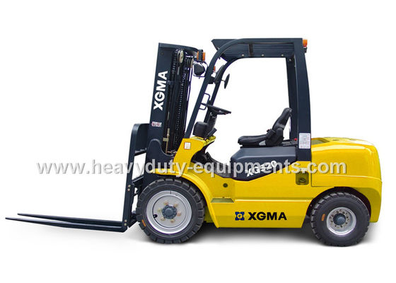 China 2000 Kg Loading Industrial Forklift Truck 1650L Wheel Base With High Air Inflow Silencing supplier