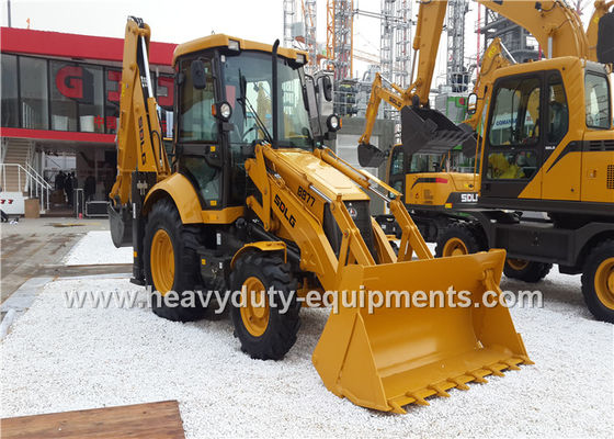 China 1800kg SDLG Backhoe Loader B877 Equipment For Road Construction Low Fuel Consumption supplier