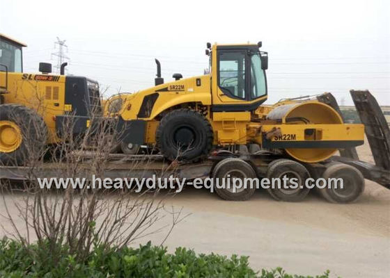 China Shantui SR22MP mechanical single drum road roller with 22.8t operating weight , Sauer pump supplier