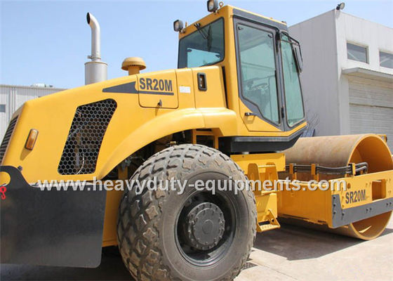 China Shantui 20t vibratory road roller model SR20M equipped with 2140mm vibratory drum width supplier
