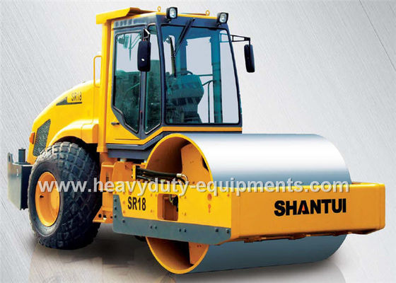 China Shantui Full Hydraulic Road Roller SR18 with Operating weight 18000kg air condition cabin supplier
