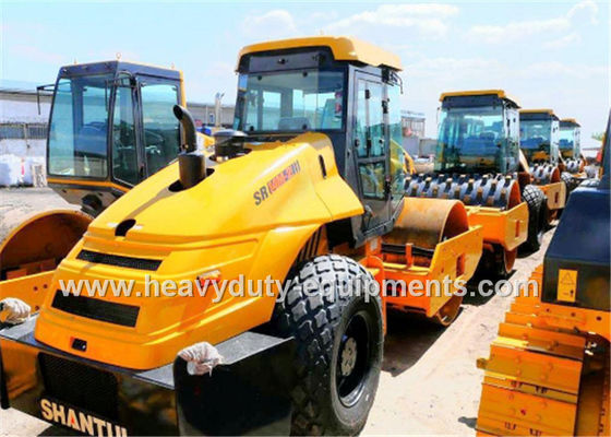 China Shantui Mechanical Single Drum Vibratory Road Roller 14T operating weight , 2130mm drum width supplier