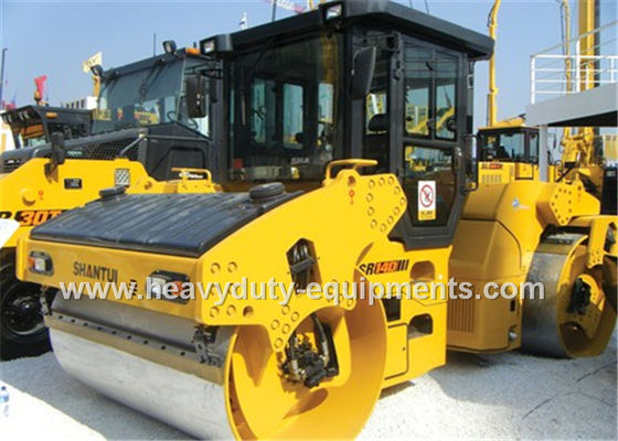 China SR14D-3 of Shantui Double drum road roller with Cummins engine, 14t operating weight supplier