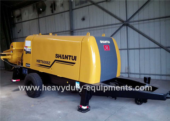 China SHANTUI HBT6008Z trailer pump adopted to achieve good concrete suction performance supplier