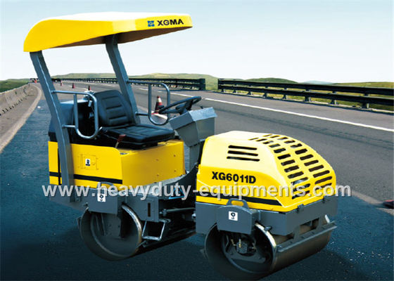 China Tandem Vibratory Road Roller XG6011D with cummins engine and SAUER pump supplier