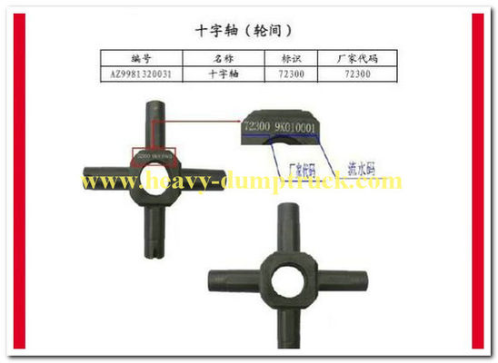 China 1.39kg Number AZ9981320031  joint cross Spare Parts For Trucks supplier