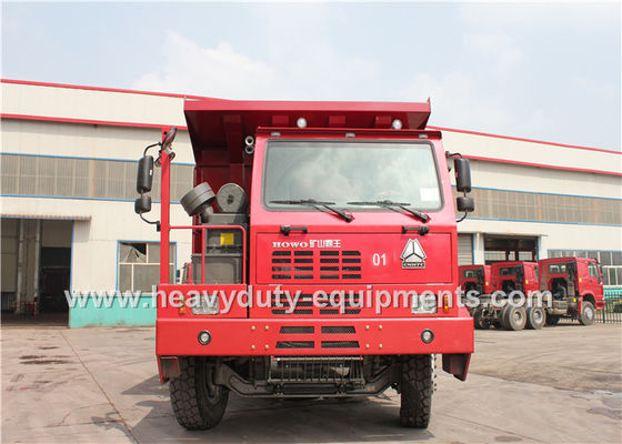 China 50 ton 6x4 dump truck / tipper dump truck with 14.00R25 tyre for congo mining area supplier