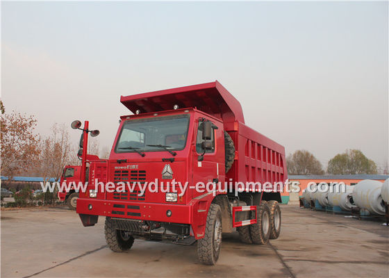 China 70 ton 6x4 mining dump truck with 10 wheels 6x4 driving model HOWO brand supplier