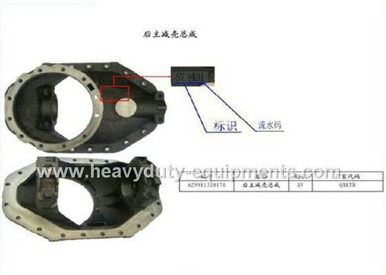 China Vehicle Spare Parts 29.13Kg Rear Main Reducer Shell Assembly AZ9981320170 supplier