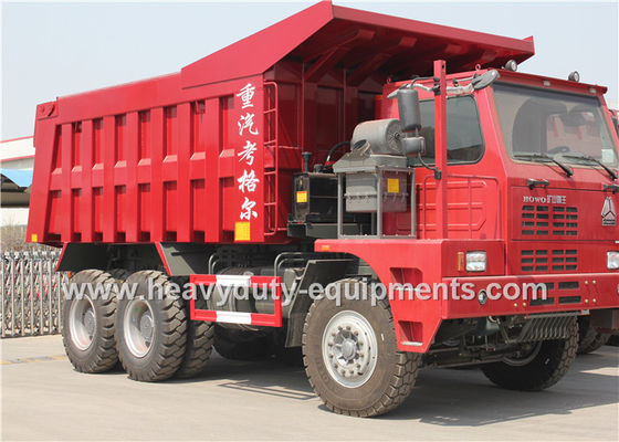 China 70 tons 6X4 Mine Dump Truck brand Sinotruk HOWO with HYVA Hdraulic lifting system supplier