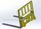 1.25m quick coupler pallet fork with ISO standard and 2365mm max.dumping supplier