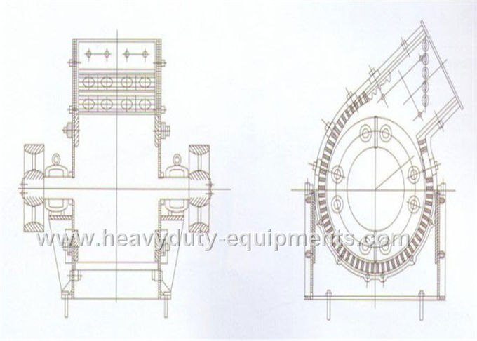 Hammer Crusher with high-speed hammer impacts materials to crush materials wet and dry