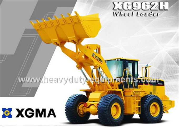 XGMA 6tons wheel loader XG962H with shangchai engine , 4.5m3 bucket, ZF WG200 gearbox