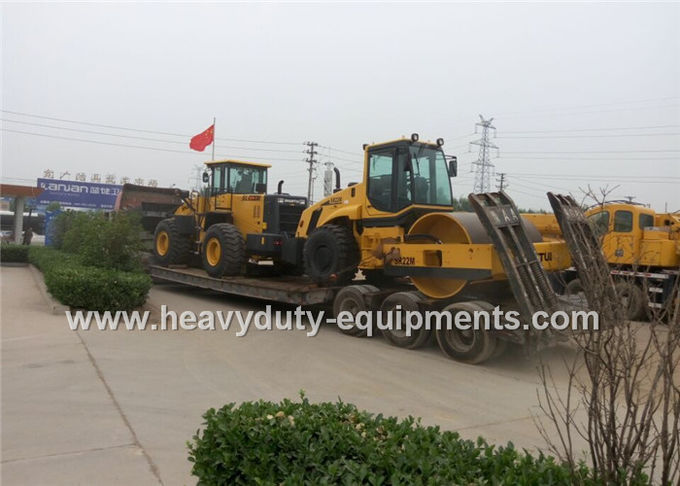 Shantui SR22MP mechanical single drum road roller with 22.8t operating weight , Sauer pump