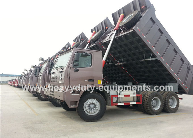 6x4 driving sinotruk howo 371hp 70 tons mining dump truck  for mining work