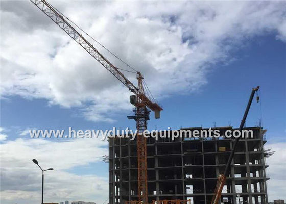 China Tower crane with free height 40m and max load 6 T with warranty for construction supplier