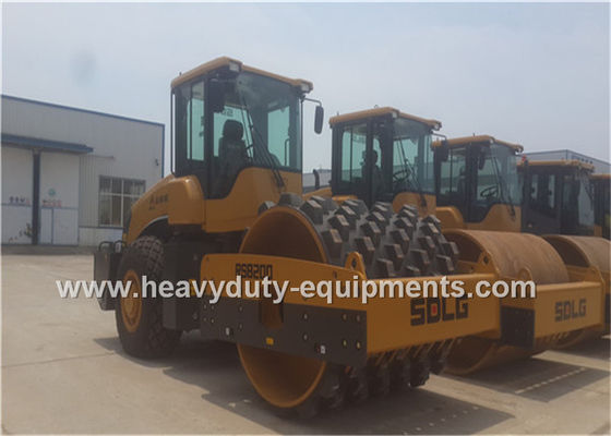 China 20Tons Steel Single Drum Road Roller Road Construction Equipment With Padfoot Movable supplier
