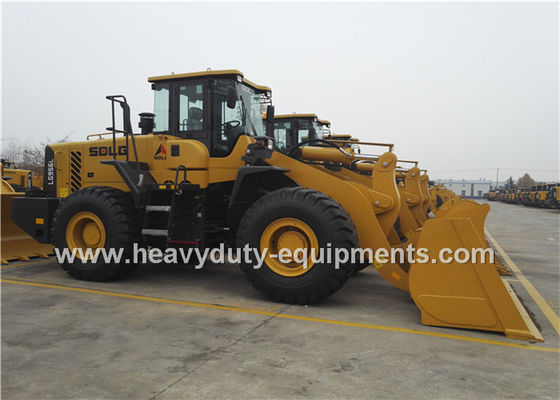 China Energy Saving Wheel Heavy Equipment Loader Weichai Engine Standard Bucket 5 Tons Loading Capacity supplier