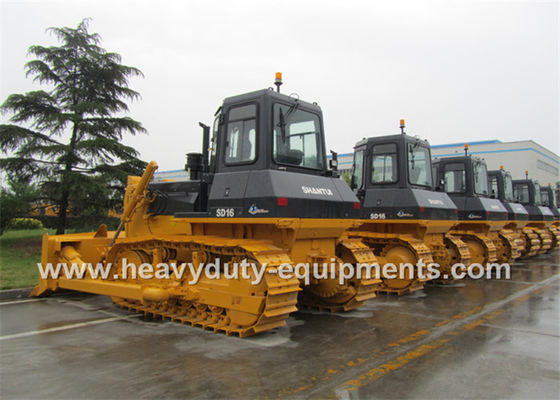 China Shantui Crawler Bulldozer SD16YR Model For Earth Digging / Backfill / Modeling supplier