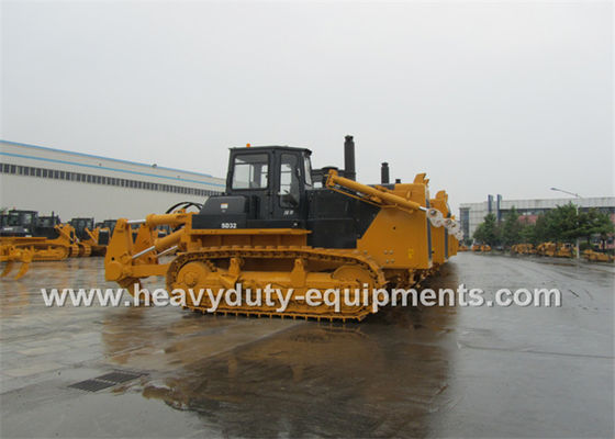 China SD32D desert bulldozer with 6cbm Angle blade and 320hp cummins engine supplier