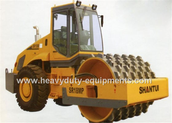 China Shantui SR18M mechanicao single drum road roller, 18ton weight, Yuchai engine supplier