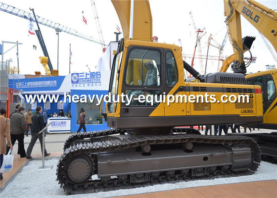 China 4.5km / h Hydraulic Crawler Excavator SDLG LG6360E 37800kg Overall Operating Weight supplier
