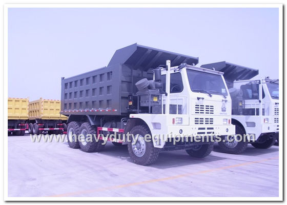 China HOWO 70tons Off road Mining Dump Truck Tipper 6*4 driving model 371hp with HYVA Hdraulic pump supplier