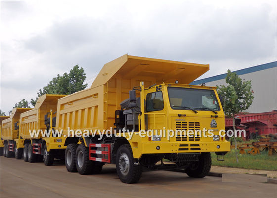 China Mining tipper truck / dump truck bottom thickness 12mm and HYVA Hydraulic lifting system supplier