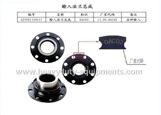 China Input flange assembly HOWO Spare Parts number AZ9981320115 FCC / SGS supplier