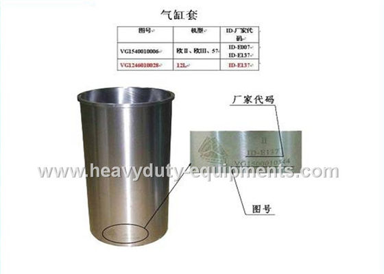 China sinotruk spare part Cylinder liner part number VG1540010006 with warranty supplier
