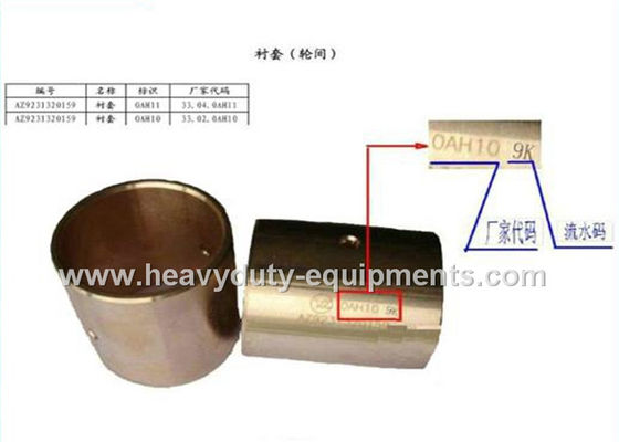 China sinotruk spare part wheel Bushing part number AZ9231320159 for howo trucks supplier