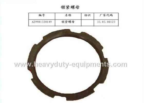 China sinotruk spare part locking nut part number AZ9981320149 for howo trucks supplier