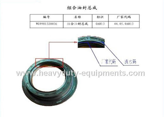 China sinotruk spare part Combined oil seal assembly part number AZ9981320036 supplier