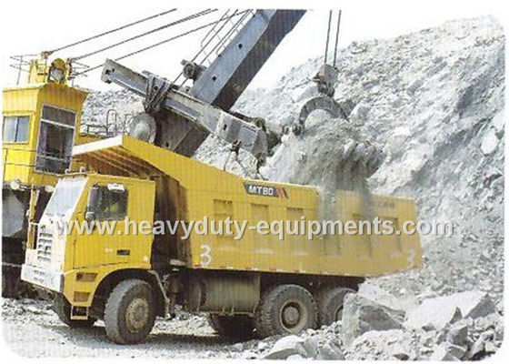 China Rated load 50 tons Off road Mining Dump Truck Tipper  drive 6x4 with 32 m3 body cargo Volume supplier