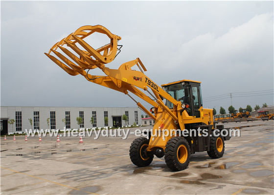 1.6T 0.8m3 Wheel Loader With Strengthen Axle Quick Hitch Pallet Fork Grass Grapple supplier