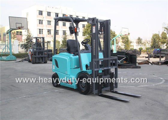 Blue SINOMTP Battery Powered 1.5 Ton Forklift 500mm Load Centre With Full View Mast supplier