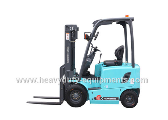 Blue SINOMTP Battery Powered 1.5 Ton Forklift 500mm Load Centre With Full View Mast supplier