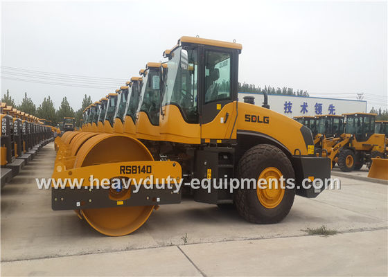 Single Drum 14t Vibratory Compactor Road Roller Construction Equipment SDLG RS8140 supplier