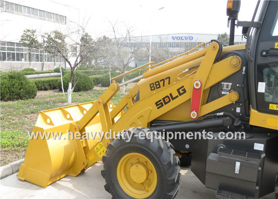 SDLG B877 8.4 Tons Backhoe Loader Machinery For Road Construction 0.18M3 Digger Bucket supplier