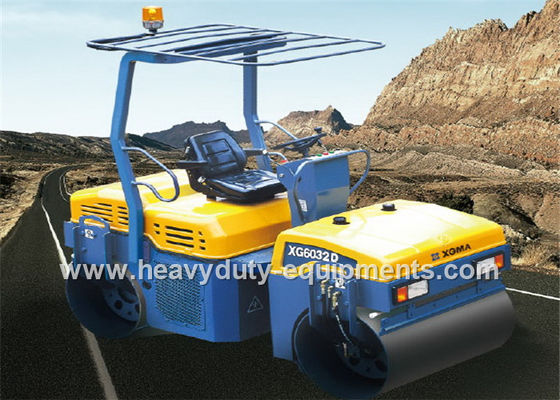 XGMA XG6032D Road Construction Equipment Tandem Vibratory Roller Cummins Engine supplier