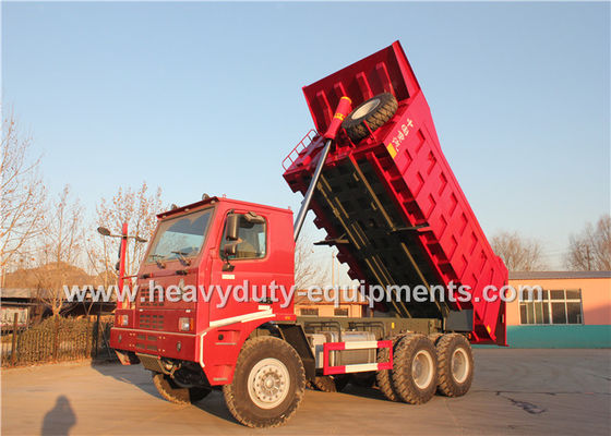 70 tons 6X4 Mine Dump Truck brand Sinotruk HOWO with HYVA Hdraulic lifting system supplier