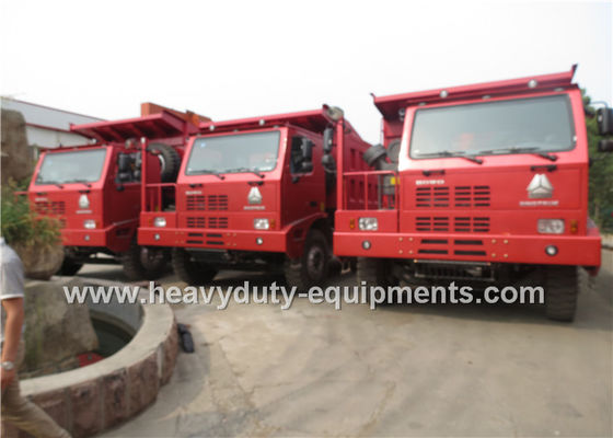 6x4 driving sinotruk howo 371hp 70 tons mining dump truck  for mining work supplier